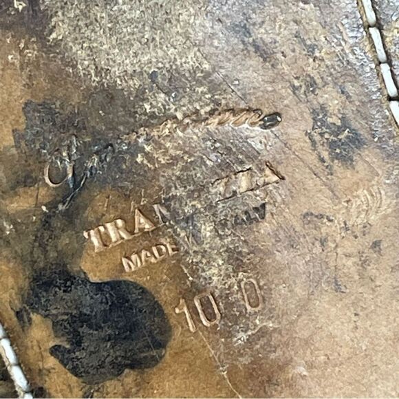 Ferragamo TRAMEZZA Lawson Men's 10 D Bronze Dress Wingtip Brogue Welted Oxford. - Picture 8 of 9